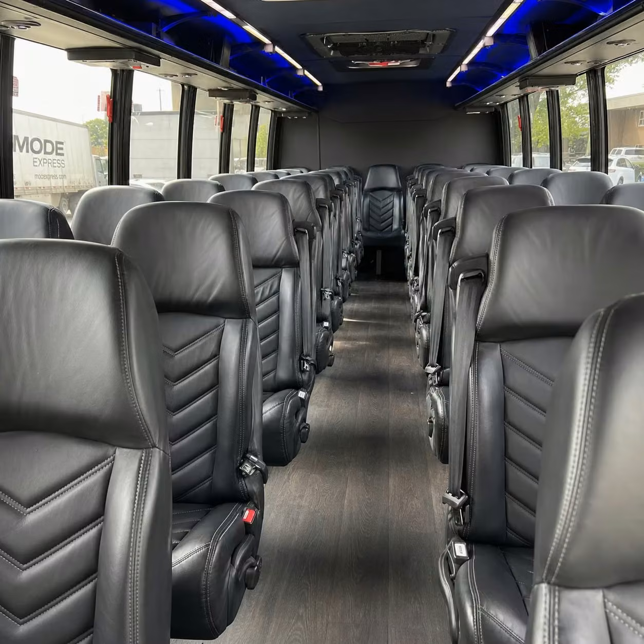 28 passenger minibus interior