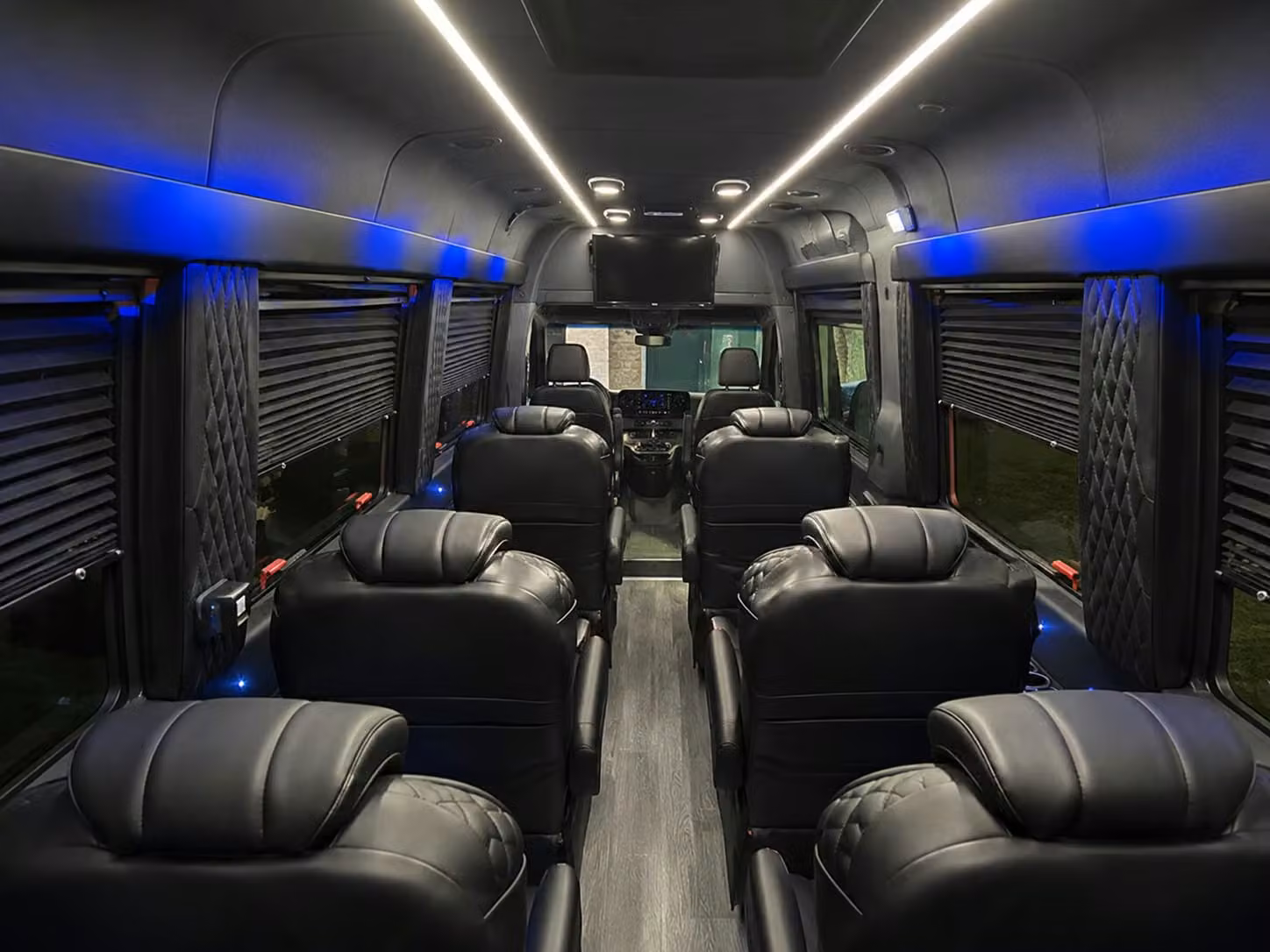 sprinter van with driver inside